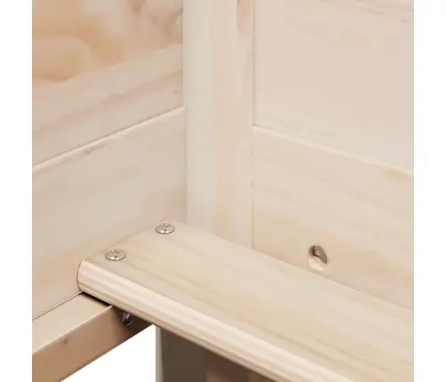 Gulta Ar Jumtu, 90X190 Cm, Priedes Masīvkoks Vidaxl