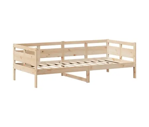 Dienas Gulta Ar Jumtu Bez Matrača 80X200 Cm Masīvkoks Vidaxl