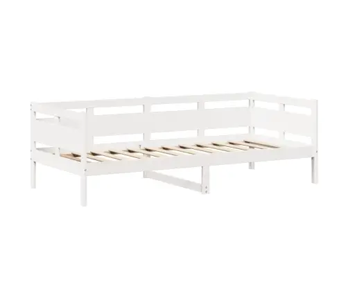 Päevavoodi Katusega Ilma Madratsita, Valge, 80 X 200 cm Puit