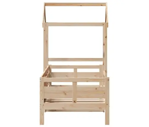 Katusega Päevavoodi, 90 X 190 cm Männipuit