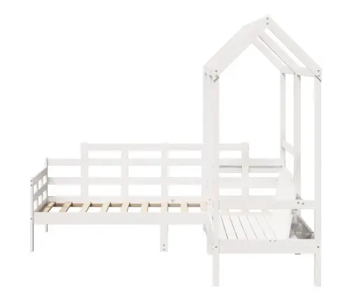 Dienas Gultas Un Sola Komplekts Ar Jumtu Bez Matrača 80X200 Cm Vidaxl