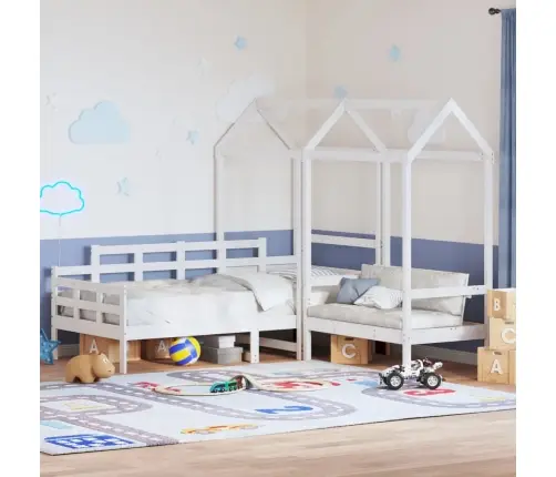 Dienas Gultas Un Sola Komplekts Ar Jumtu Bez Matrača 80X200 Cm Vidaxl