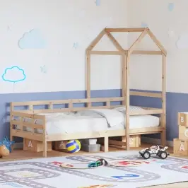 Päevavoodi Katusega Ilma Madratsita, 80 X 200 cm Puit