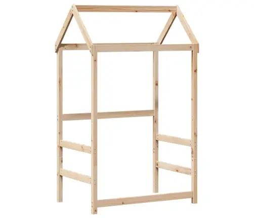 Katusega Päevavoodi, 90 X 190 cm Männipuit