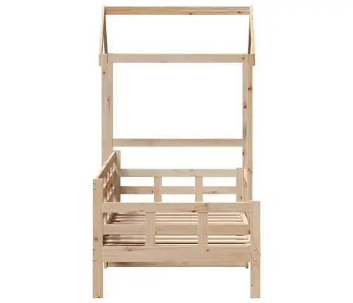 Katusega Päevavoodi, 90 X 190 cm Männipuit