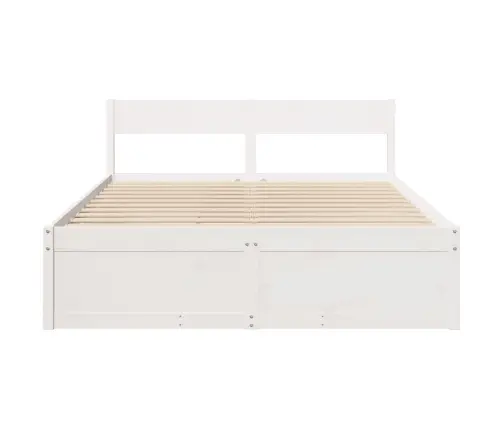 Voodiraam Ilma Madratsita, Valge, 160 X 200 cm Männipuit