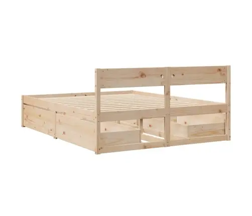 Voodiraam Ilma Madratsita, 140 X 200 cm Männipuit