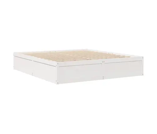 Lovos Rėmas Be Čiužinio, Baltas, 180X200cm Pušies Masyvas