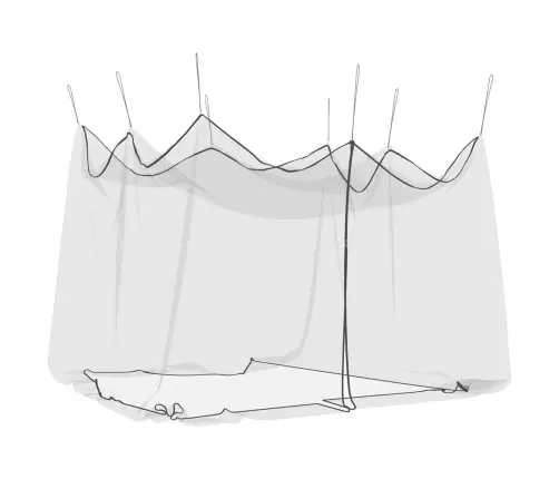 Moskītu Tīkls Iekštelpām Āra 156 Siets Melns 300X300X250 Cm Vidaxl