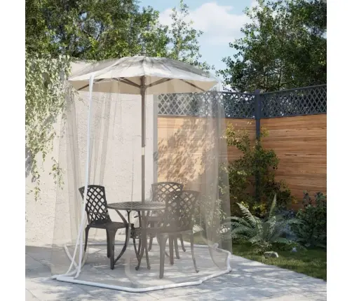 Moskītu Tīkls Lietussargam 220 Siets Balts Φ300X230 Cm Vidaxl