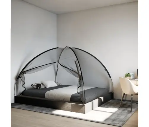 Insektu Tīkls Mongolia Ar Durvīm 220, Melns, 200X180X135 Cm Vidaxl