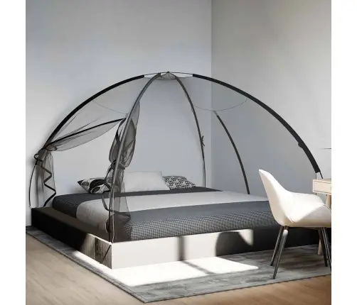 Insektu Tīkls Mongolia Ar Durvīm 220, Melns, 200X200X135 Cm Vidaxl