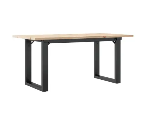 Kafijas Galdiņš, O-Rāmis, 90X40X45 Cm, Priedes Koks, Tērauds Vidaxl