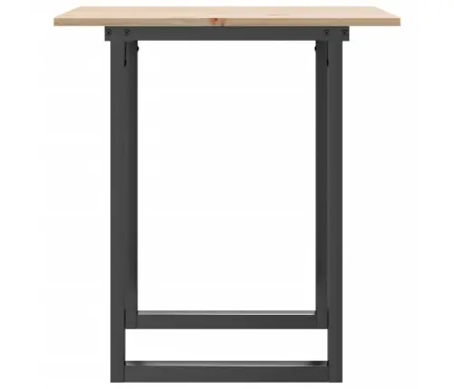 Söögilaud, O-Raam, 60 X 60 X 75 cm Männipuit Ja Teras