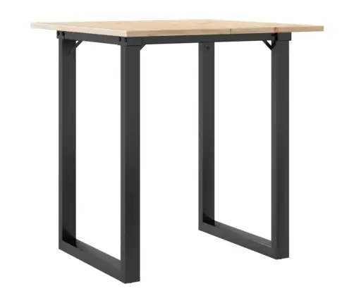 Söögilaud, O-Raam, 70 X 70 X 75 cm Männipuit Ja Teras