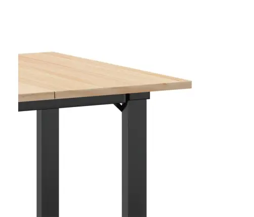 Söögilaud, O-Raam, 70 X 70 X 75 cm Männipuit Ja Teras