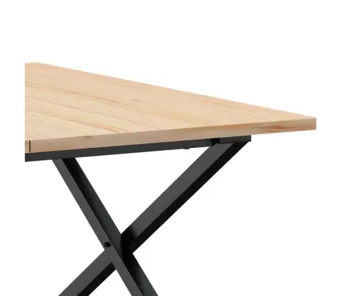 Kafijas Galdiņš, X-Rāmis, 90X90X45 Cm, Priedes Koks, Tērauds Vidaxl