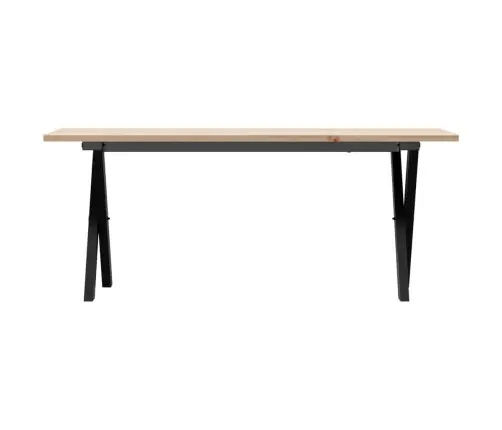 Kohvilaud, X-Raam, 110 X 40 X 45 cm Männipuit Ja Teras