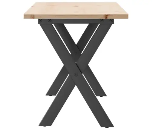 Kohvilaud, X-Raam, 110 X 40 X 45 cm Männipuit Ja Teras