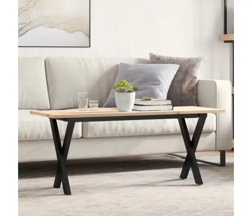 Kohvilaud, X-Raam, 110 X 40 X 45 cm Männipuit Ja Teras