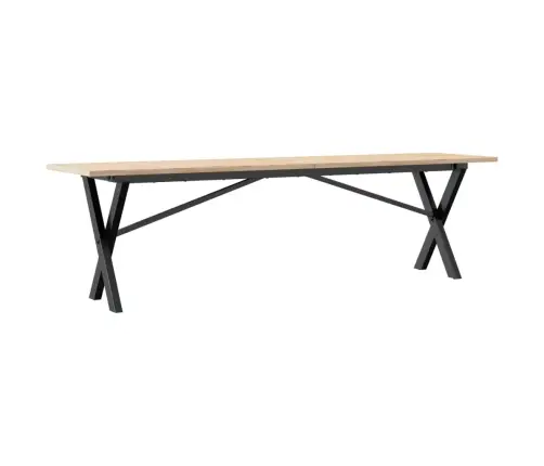 Kohvilaud, X-Raam, 160 X 40 X 45 cm Männipuit Ja Teras