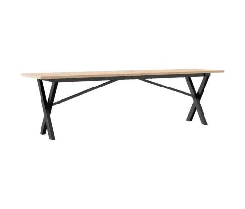 Kohvilaud, X-Raam, 160 X 40 X 45 cm Männipuit Ja Teras