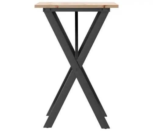 Söögilaud, X-Raam, 50 X 50 X 75 cm Männipuit Ja Teras