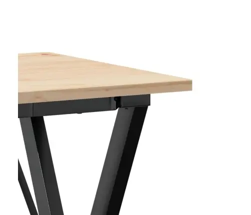 Söögilaud, X-Raam, 50 X 50 X 75 cm Männipuit Ja Teras