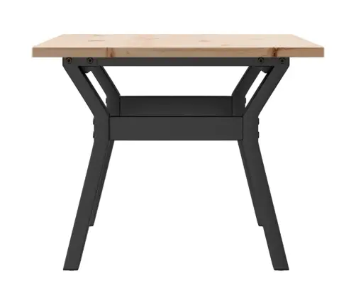 Kafijas Galdiņš, Y-Rāmis, 80X50X40 Cm, Priedes Koks, Tērauds Vidaxl