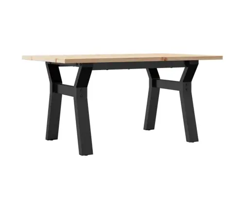 Kafijas Galdiņš, Y-Rāmis, 80X50X40 Cm, Priedes Koks, Tērauds Vidaxl