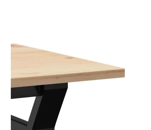 Kafijas Galdiņš, Y-Rāmis, 80X50X40 Cm, Priedes Koks, Tērauds Vidaxl