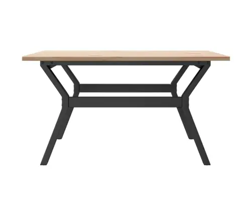 Kohvilaud, Y-Raam, 80 X 80 X 45 cm Männipuit Ja Teras