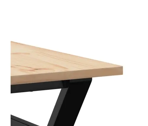 Kohvilaud, Y-Raam, 80 X 80 X 45 cm Männipuit Ja Teras