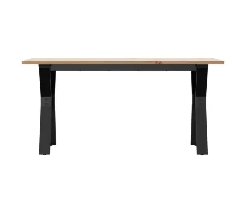 Kafijas Galdiņš, Y-Rāmis, 100X50X45 Cm, Priedes Koks, Tērauds Vidaxl