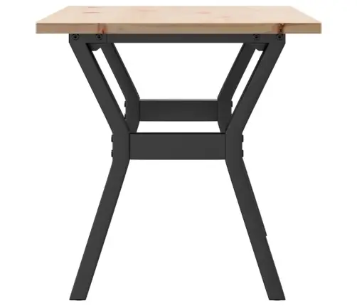 Kafijas Galdiņš, Y-Rāmis, 100X50X45 Cm, Priedes Koks, Tērauds Vidaxl