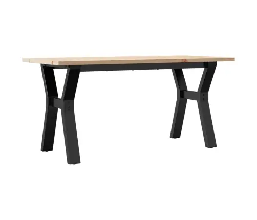 Kafijas Galdiņš, Y-Rāmis, 100X50X45 Cm, Priedes Koks, Tērauds Vidaxl