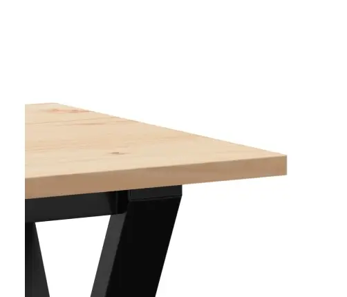 Kafijas Galdiņš, Y-Rāmis, 100X50X45 Cm, Priedes Koks, Tērauds Vidaxl