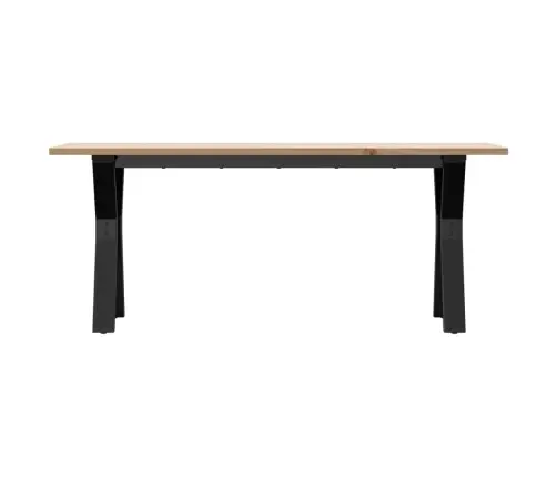 Kafijas Galdiņš, Y-Rāmis, 110X40X45 Cm, Priedes Koks, Tērauds Vidaxl