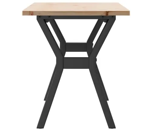 Kafijas Galdiņš, Y-Rāmis, 110X40X45 Cm, Priedes Koks, Tērauds Vidaxl