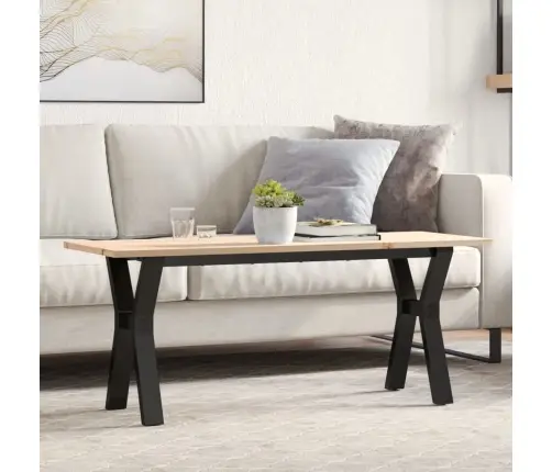 Kafijas Galdiņš, Y-Rāmis, 110X40X45 Cm, Priedes Koks, Tērauds Vidaxl