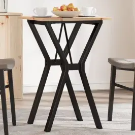 Virtuves Galds, Y-Rāmis, 50X50X75 Cm, Priedes Koks, Tērauds Vidaxl