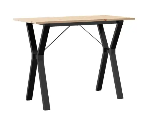 Söögilaud, Y-Raam, 100 X 50 X 75 cm Männipuit Ja Teras
