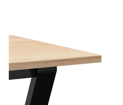 Söögilaud, Y-Raam, 100 X 50 X 75 cm Männipuit Ja Teras