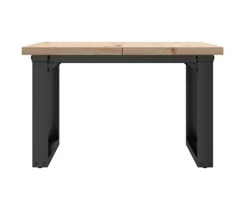 Kafijas Galdiņš, O-Rāmis, 70X70X40,5 Cm, Priedes Koks, Tērauds Vidaxl