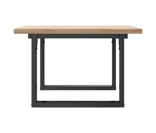 Kafijas Galdiņš, O-Rāmis, 70X70X40,5 Cm, Priedes Koks, Tērauds Vidaxl