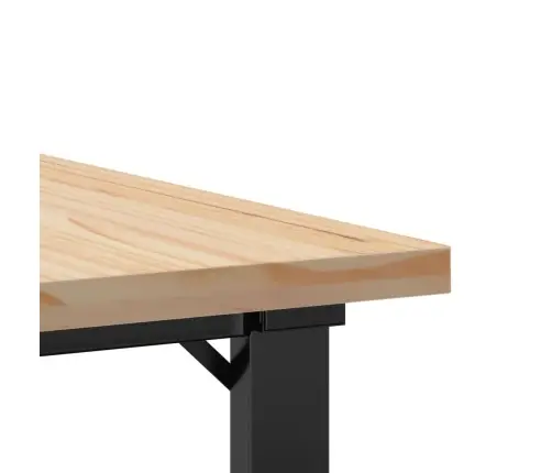 Kafijas Galdiņš, O-Rāmis, 70X70X40,5 Cm, Priedes Koks, Tērauds Vidaxl