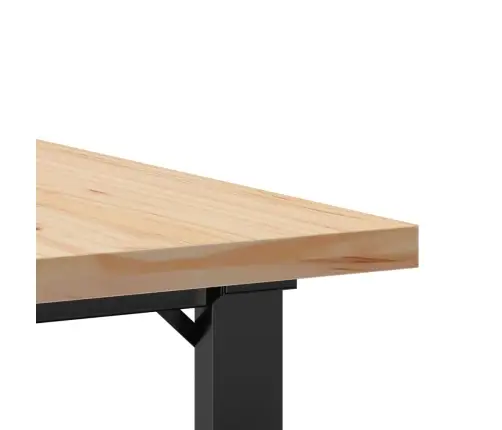 Kohvilaud, O-Raam, 90 X 90 X 45,5 cm Männipuit Ja Teras