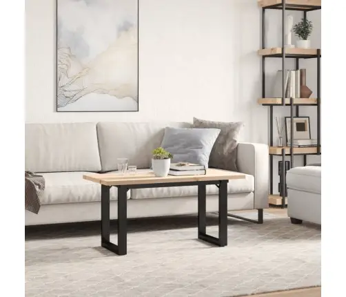 Kafijas Galdiņš, O-Rāmis, 100X50X45,5 Cm, Priedes Koks, Tērauds Vidaxl