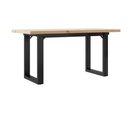 Kafijas Galdiņš, O-Rāmis, 100X50X45,5 Cm, Priedes Koks, Tērauds Vidaxl