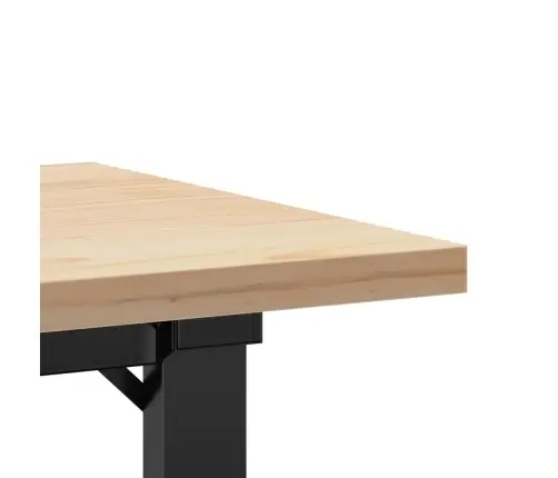 Kafijas Galdiņš, O-Rāmis, 100X50X45,5 Cm, Priedes Koks, Tērauds Vidaxl